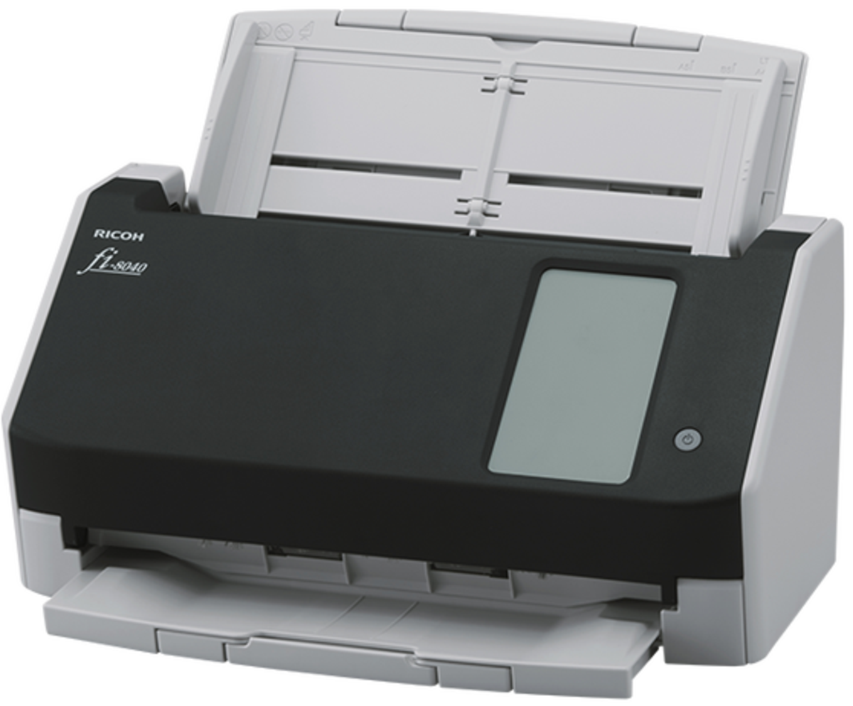 Scanner/ Fujitsu/ Fujitsu Sheetfed Document Scanner fi-8040 4.3" LCD Touchscreen/40 ppm/80 ipm/ 600 dpi / ADF 50 sheets/ USB 3.2 GB Ethernet RJ45 / 6000 Sheet/Day