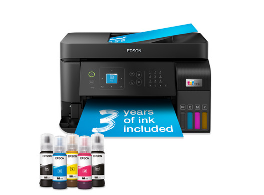 ჭავლური პრინტერი EPSON EcoTank L5590 (C11CK57404) | A4 multifunction printer with ADF Print, copy, scan | 4.800 x 1.200 DPI | 103 ink