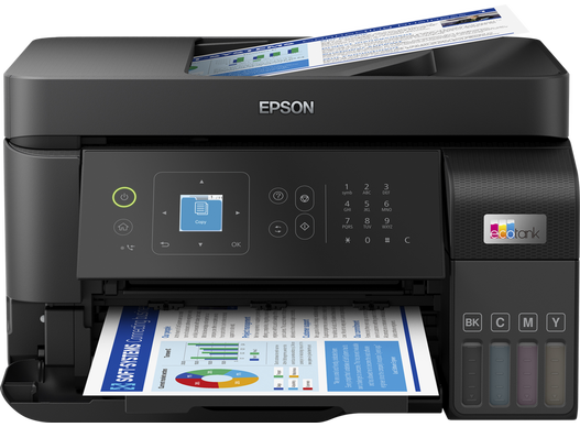 ჭავლური პრინტერი EPSON EcoTank L5590 (C11CK57404) | A4 multifunction printer with ADF Print, copy, scan | 4.800 x 1.200 DPI | 103 ink