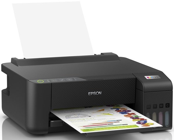 ჭავლური პრინტერი EPSON Printer  EcoTank L1250 with Wi-Fi (C11CJ71404) A4, Display, 5760 x 1440 dpi, 33.0 ppm/15.0 ppm (draft), 10.0 ipm/5.0 ipm*(ISO), USB, Wi-Fi, INK C13T00S(1-4)4A (N103)