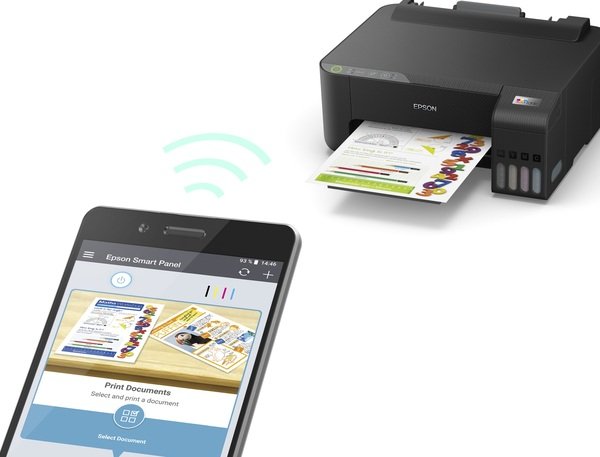 ჭავლური პრინტერი EPSON Printer  EcoTank L1250 with Wi-Fi (C11CJ71404) A4, Display, 5760 x 1440 dpi, 33.0 ppm/15.0 ppm (draft), 10.0 ipm/5.0 ipm*(ISO), USB, Wi-Fi, INK C13T00S(1-4)4A (N103)