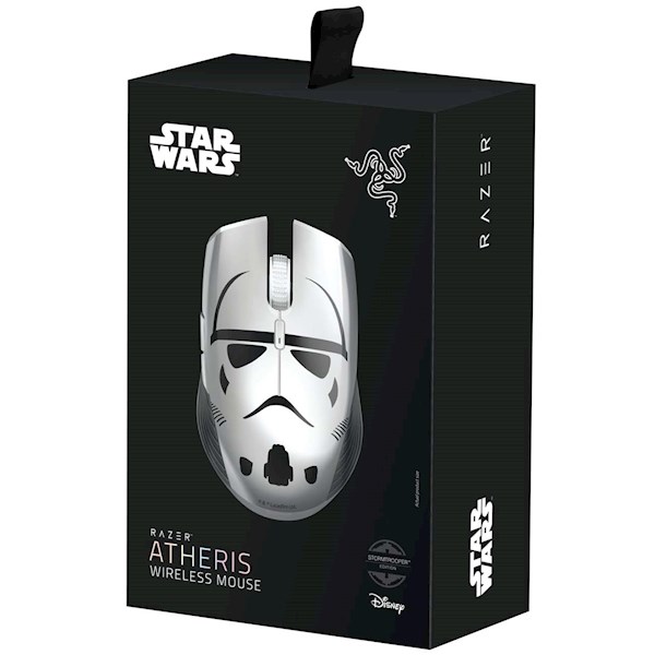 მაუსი Razer Gaming Mouse Atheris Stormtrooper Ed. WL/BT/USB Black/White