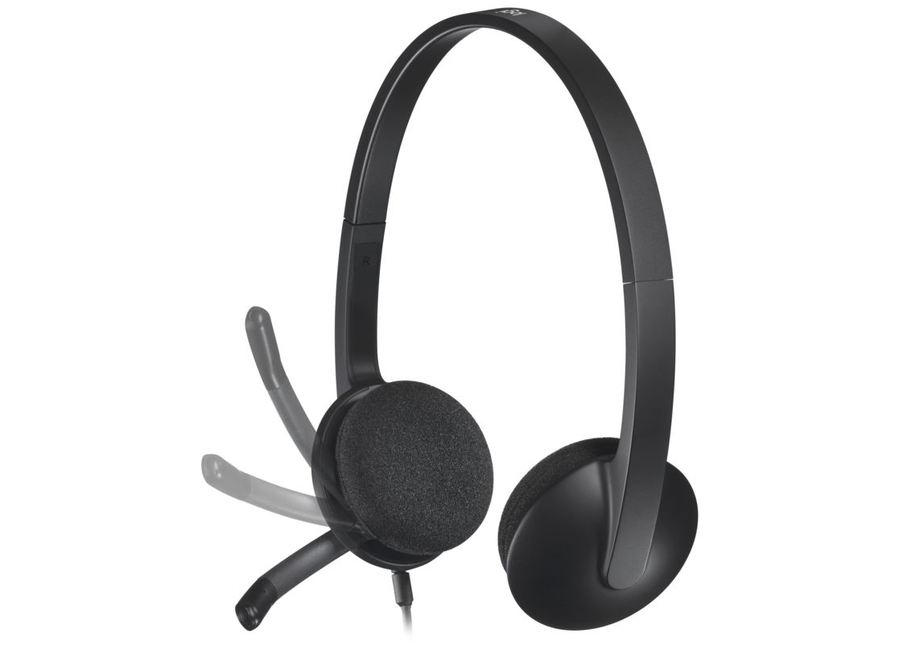 ყურსასმენი Logitech LOGITECH Corded USB Headset H340 - EMEA - BLACK (V5L981000475)