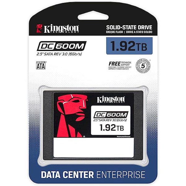 მყარი დისკი Kingston 1920G DC600M (Mixed-Use) 2.5” Enterprise SATA SSD