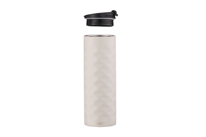 თერმოსი Ardesto Travel mug Bright City 400 ml, stainless steel, beige(AR2640BG)