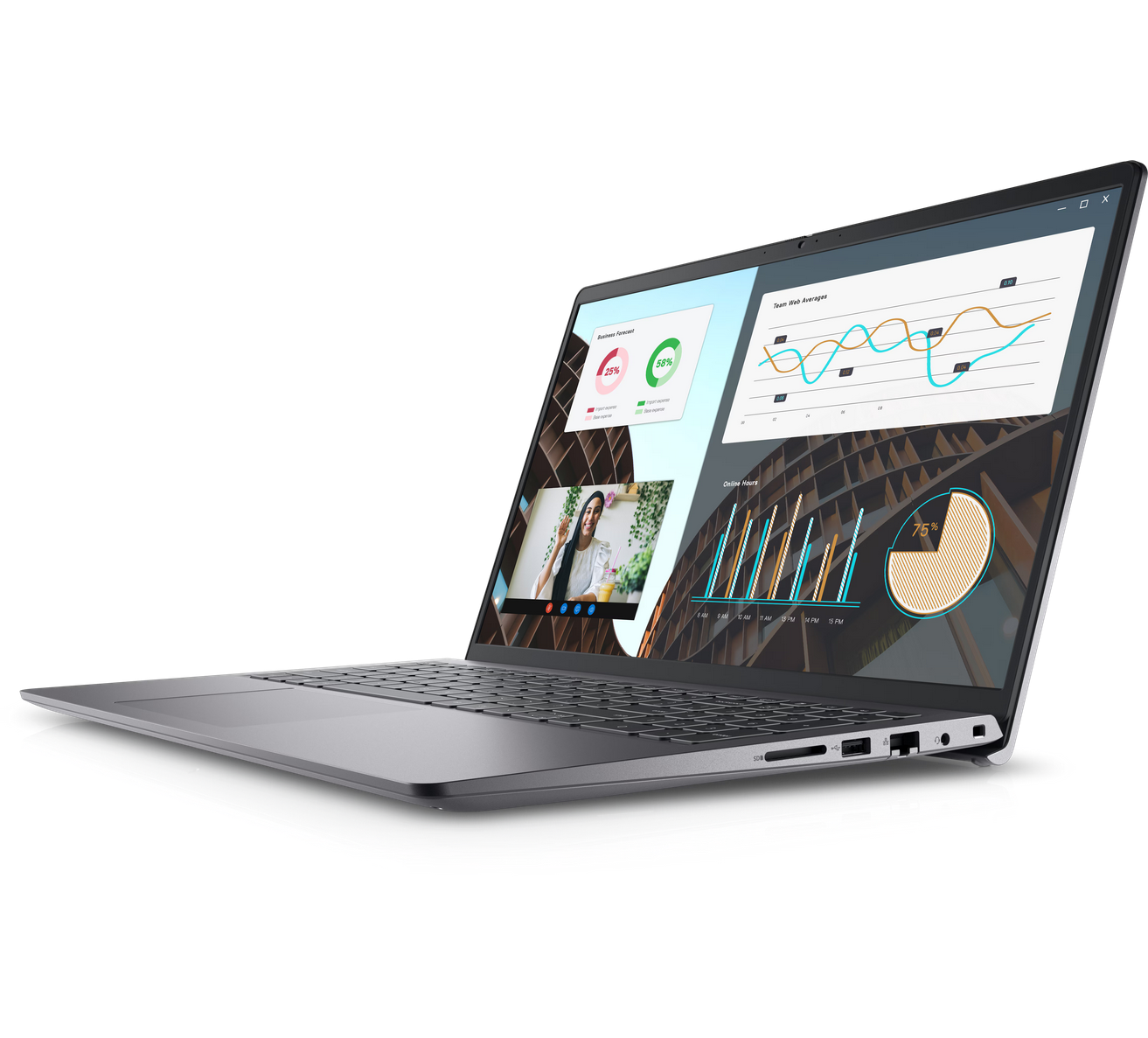 DELL Notebook Vostro 3530 15.6" FHD AG, Intel i5-1335U, 8GB, F256GB, UMA, Lin, black N1602PVNB3530GE_UBU