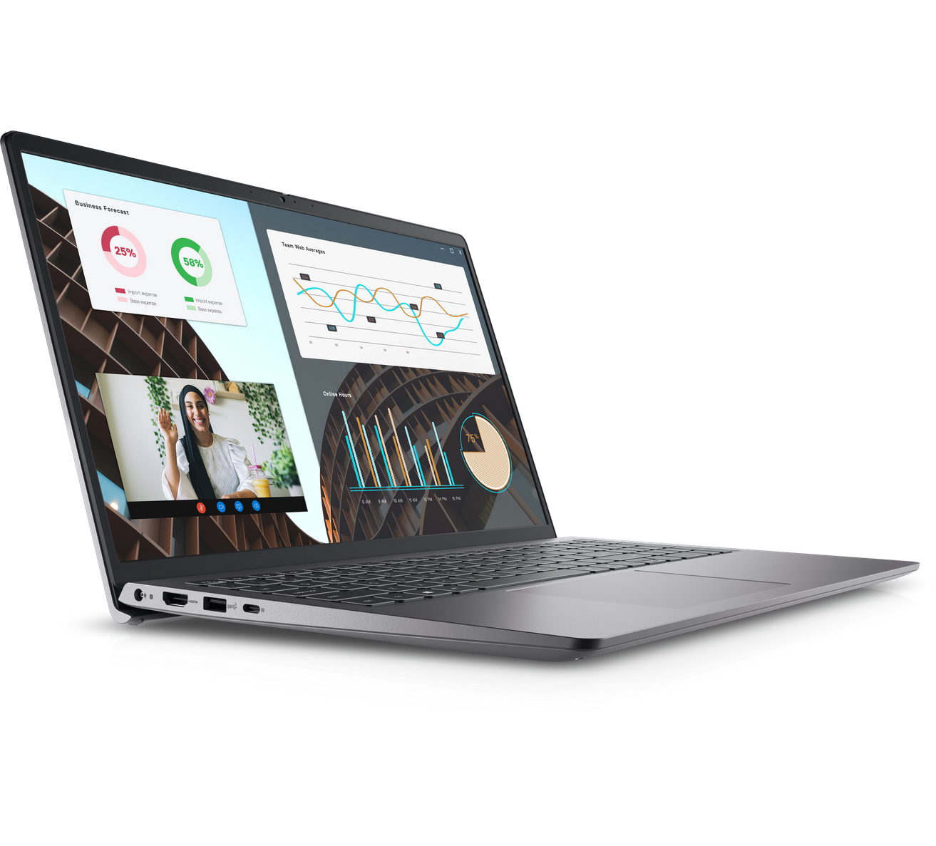 DELL Notebook Vostro 3530 15.6" FHD AG, Intel i5-1335U, 8GB, F256GB, UMA, Lin, black N1602PVNB3530GE_UBU