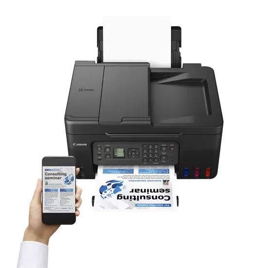 პრინტერი Canon 5807C009AA Pixma G4470, MFP, A4, Wi-Fi, USB, Black | Print, Scan, Copy & Fax with ADF, WiFI and Cloud |  GI-41