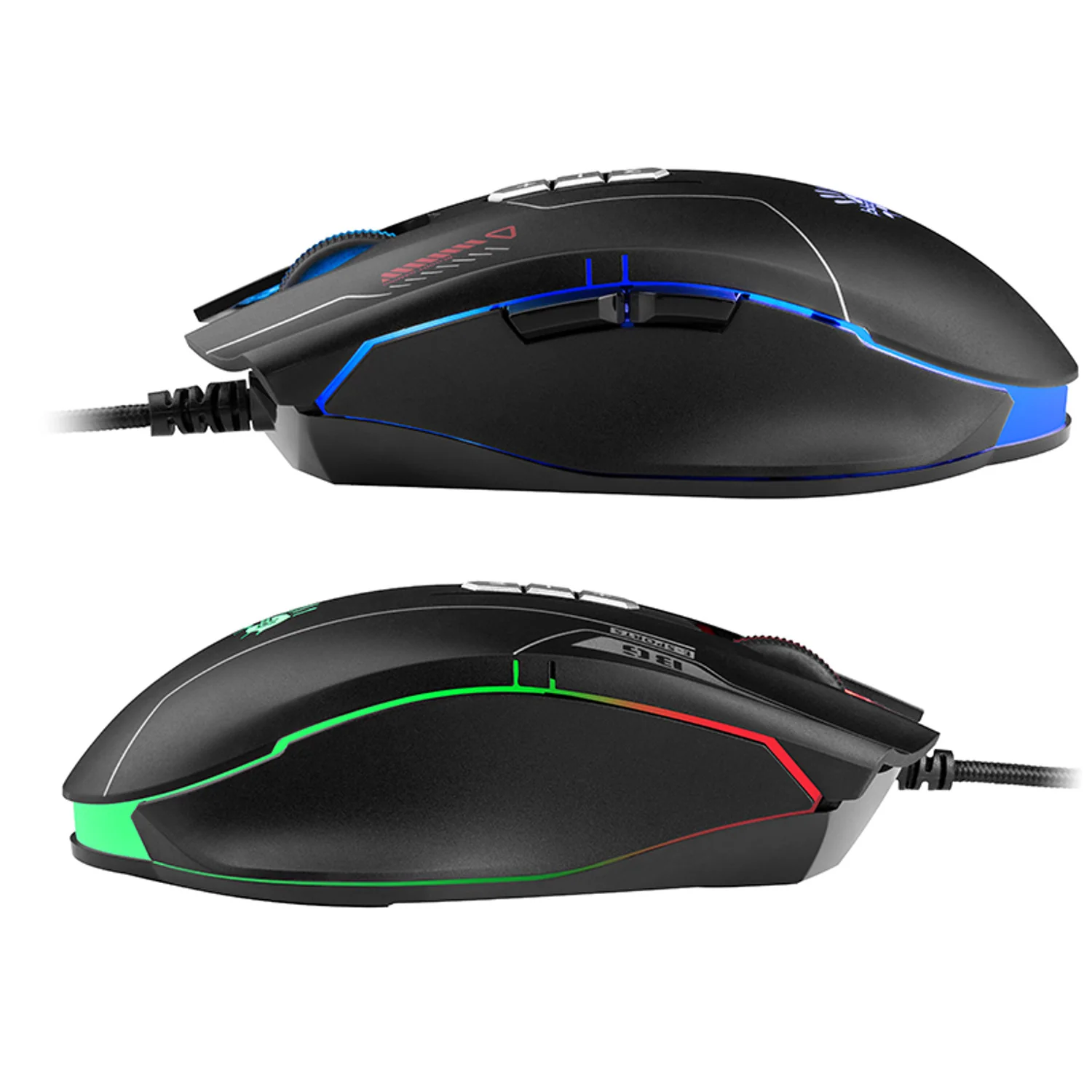 კლავიატურა და მაუსი Bloody B1700 Bundle Set (B140N+ES7+BP-50M) USB (Esports Black) (US+Russian)