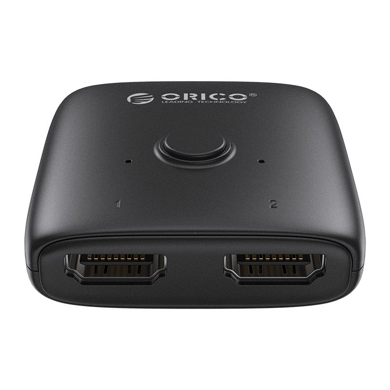 HDMI სპლიტერი ORICO-HS2-A1-BK-EP |  splitter bi-directional 2 in 1 out / 1 in 2 out | HDMI 2.0 | 4K / 2K @ 60Hz/ 1080p @120Hz | Supports HDMI cables up to 6 meters in length