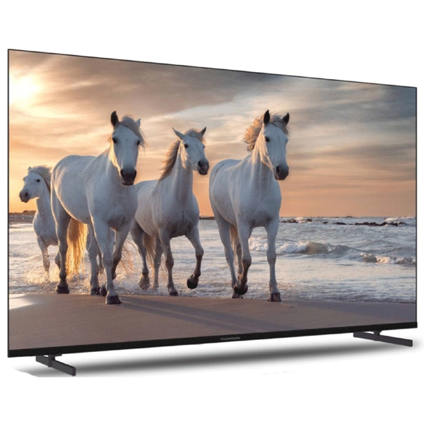 ტელევიზორი Thomson LD55UDS-F1W, 55", 4K UHD, USB, HDMI, RJ45, VGA, BT, WIFI, Black