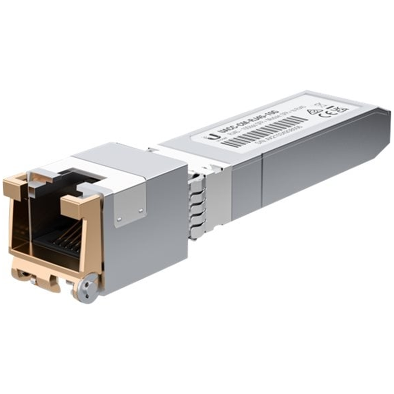 SFP მოდული Ubiquiti SFP+ to RJ45 Adapter Transceiver, Silver  (UACC-CM-RJ45-10G) 