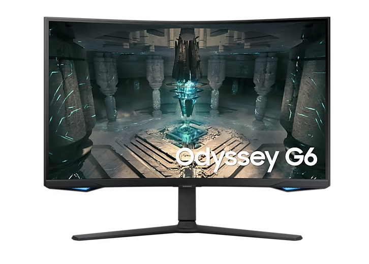 მონიტორი  Samsung 32” Gaming Monitor Odyssey G6 Smart LS32BG650EIXCI | Curved | 2560 x 1440 (2K QHD) | VA | 240Hz |  1 ms (GTG) | 16:9 | Bluetooth | Display Port 1.4 | HDMI 2.1