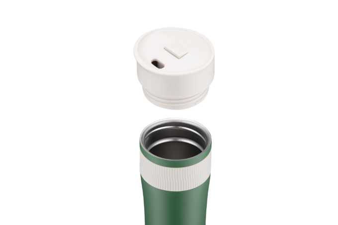 თერმოსი  Ardesto Travel mug CaldoCup, 450ml, stainless steel, green (AR2645GC)