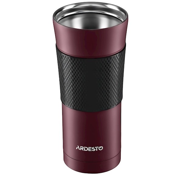 თერმო ჭიქა  Ardesto Travel mug To Go, 450ml, stainless steel, red