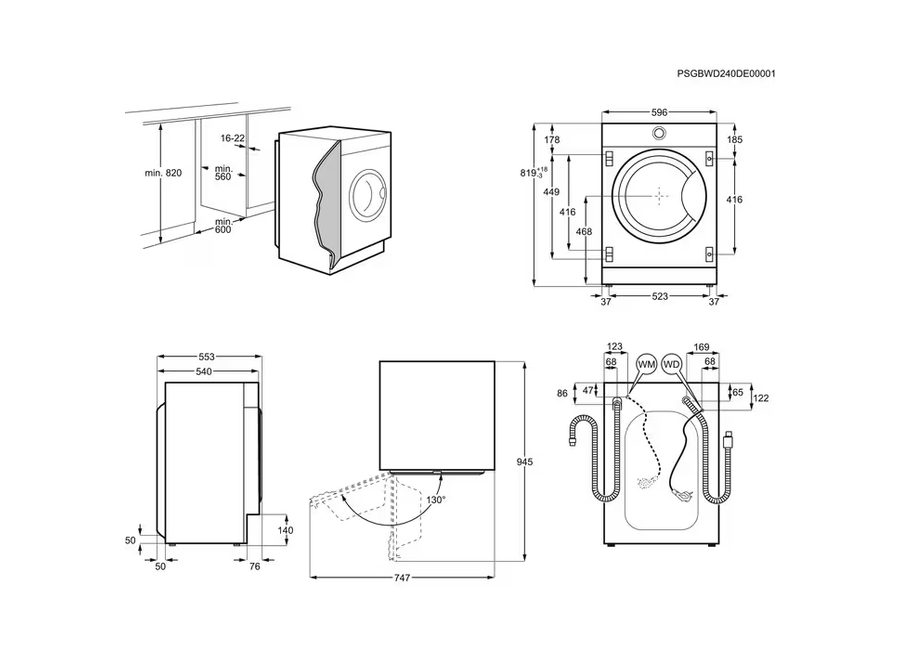 სარეცხი მანქანა AEG ELECTROLUX  EWN7F447WI