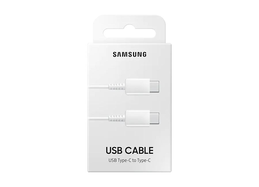 კაბელი  Type-C  Samsung USB Type-C cable to USB Type-C (60 W) WHITE (EP-DA705BWRGRU)