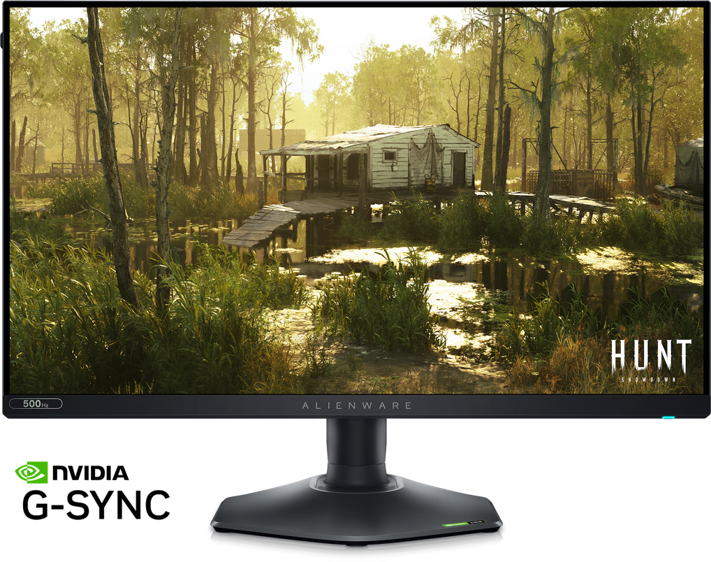 DELL Monitor 24.5" AW2524HF HDMI, 2xDP, USB, Fast IPS, 500Hz, 0.5ms, sRGB 99%, FreeSync, HAS