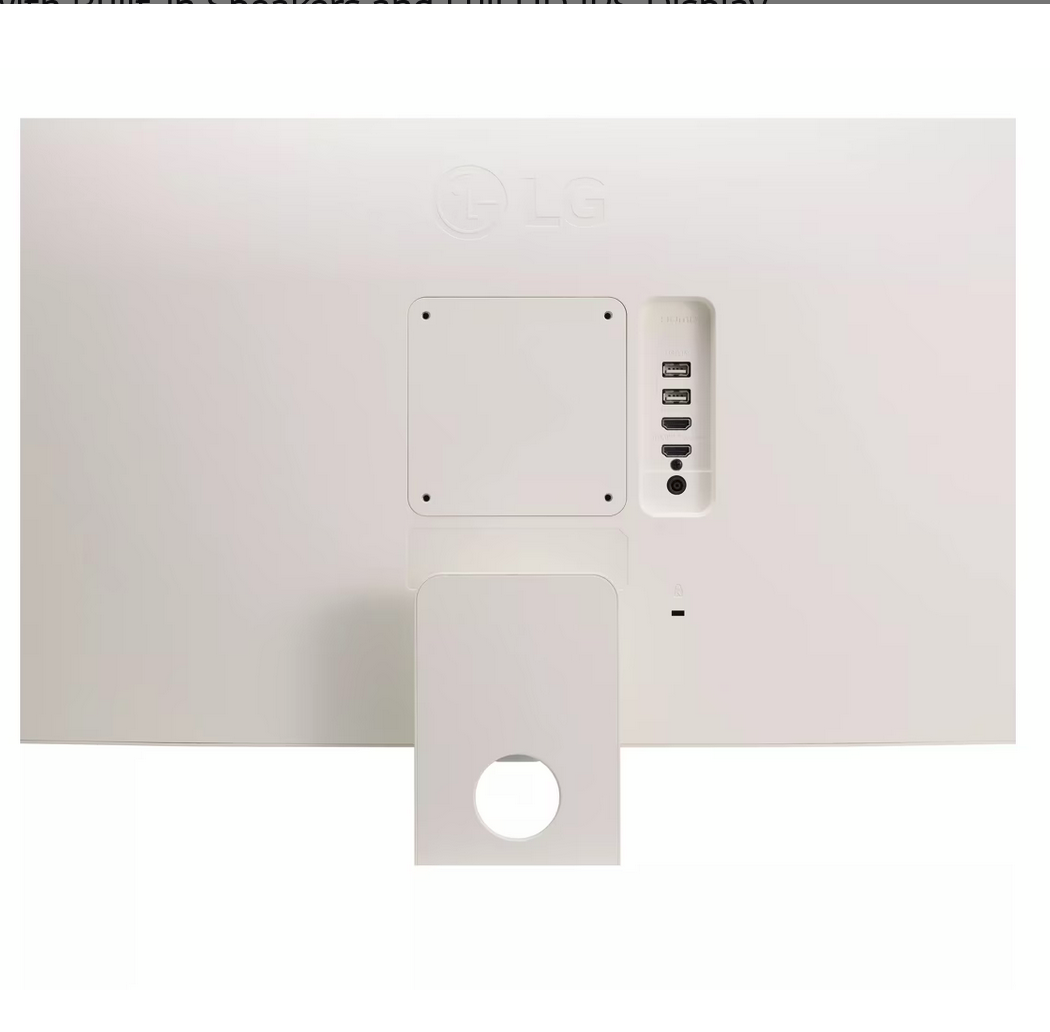 მონიტორი LG 27" 27SR50F-W FLAT FHD IPS MyView White Smart Monitor, webOS, Speakers, HDMI x2, USB x2, 250 cd/m²,  5ms, 1YrW