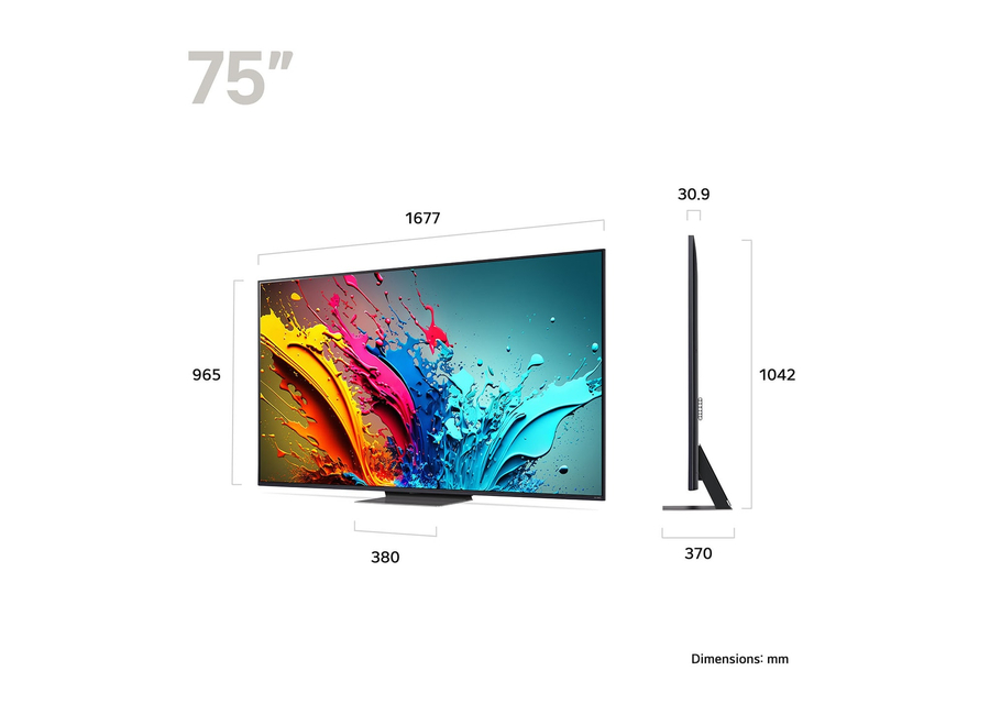 ტელევიზორი LG/ TV 75"(190cm)/ 75QNED86T6A.AMCN (2024)