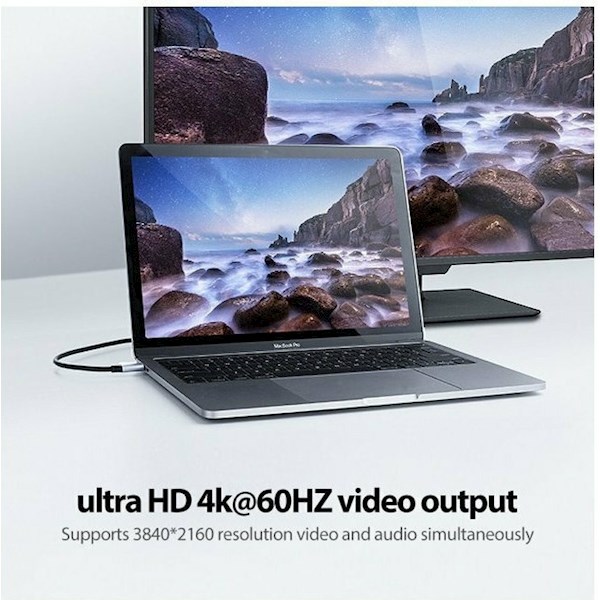 Video/Charhing/Data USB კაბელი UGREEN US161 (50751), USB 3.1 Type-c To Type-c Cable, 1.5m, Black | 4k@60Hz, FHD@144Hz 