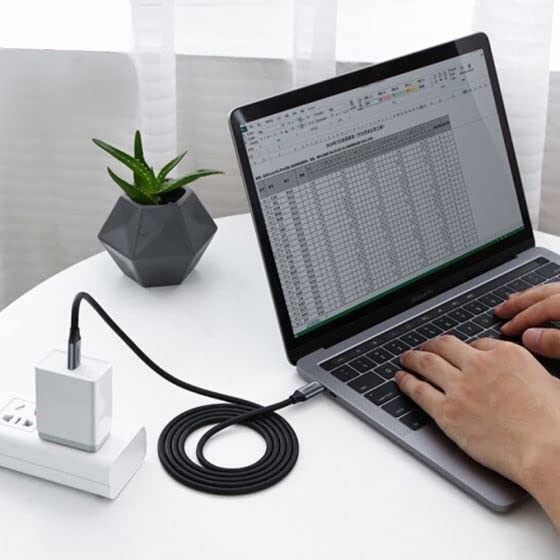 Video/Charhing/Data USB კაბელი UGREEN US161 (50751), USB 3.1 Type-c To Type-c Cable, 1.5m, Black | 4k@60Hz, FHD@144Hz 