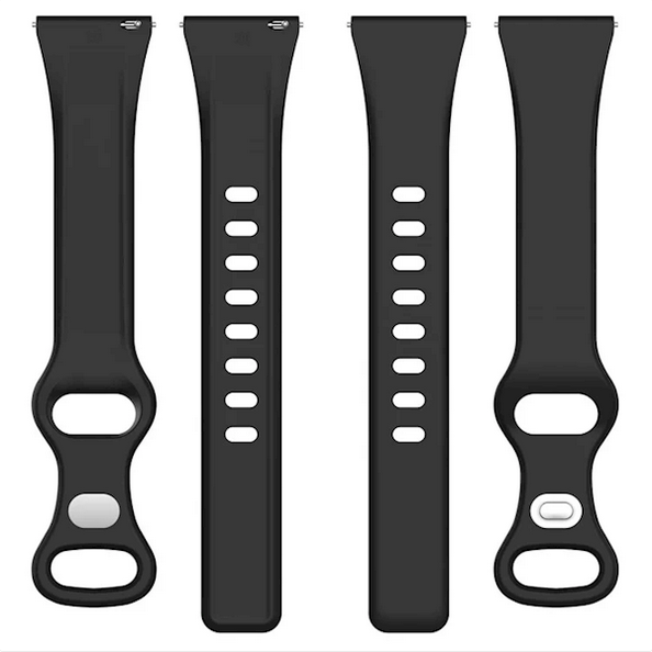 სმარტ საათის სამაჯური Smart Watch Band/ 20mm Watch Band for Samsung Galaxy Watch Huawei Watch GT 3 42mm , Silicone  Wrist Strap - Black