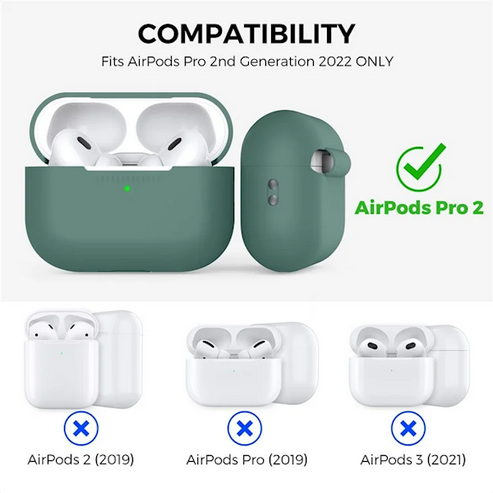 ყურსასმენის ქეისი Apple AirPods Pro 2 Earphone Charging Bin Drop Protection Cover (680901844F)