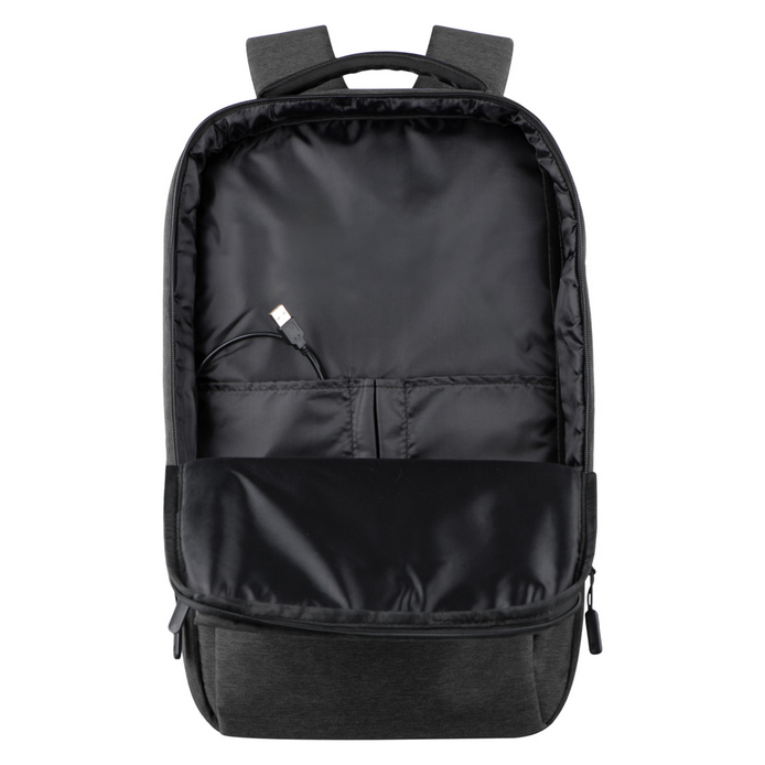 ნოუთბუქს ჩანთა ზურგჩანთა რუგზაკი 2E Backpack, Melange 17", Black