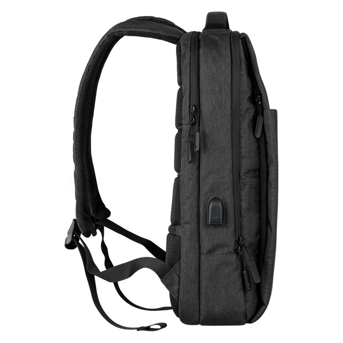 ნოუთბუქს ჩანთა ზურგჩანთა რუგზაკი 2E Backpack, Melange 17", Black