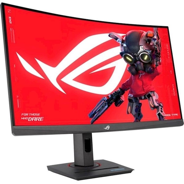 Gaming მონიტორი Asus Monitor 27" ROG Strix XG27WCS HDMI, DP, USB-C, Audio, VA, 2560x1440, 180Hz, 1ms, sRGB 125%, CURVED, AdaptiveSync, HAS, HDR400