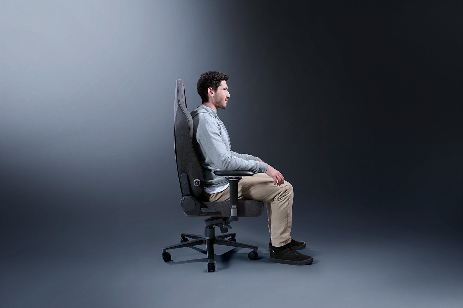 სავარძელი Razer chair Iskur V2 fabric, 4D-Armrests, dark grey (RZ38-04900300-R3G1)