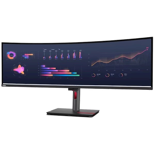 მონიტორი  Monitor  Lenovo  ThinkVision P49w-30 Curved 49" 5120x1440 350 cd/m²  4ms 60 Hz Black