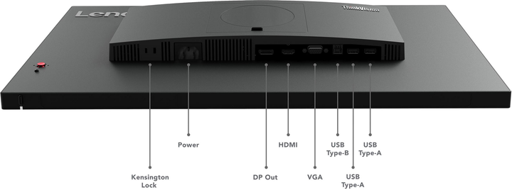მონიტორი Lenovo ThinkVision T24i-30 23.8 IPS 1920x1080 250 cd/m² 4ms 60Hz (63CFMATXEU)