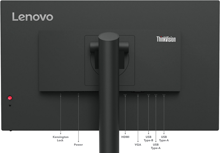 მონიტორი Lenovo ThinkVision T24i-30 23.8 IPS 1920x1080 250 cd/m² 4ms 60Hz (63CFMATXEU)
