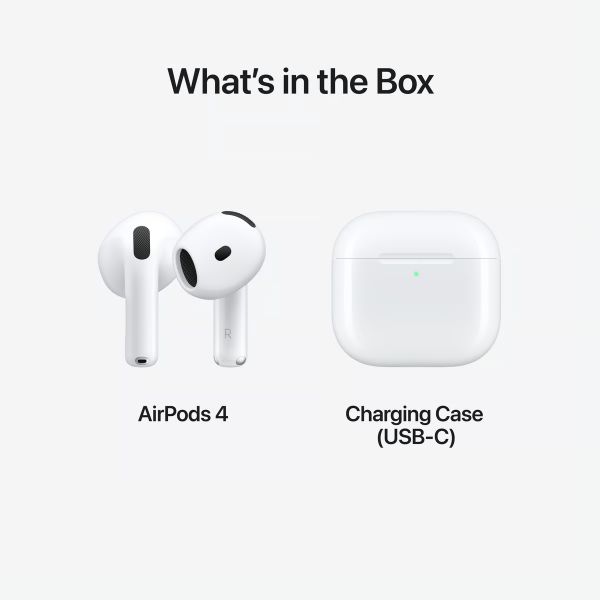 ყურსასმენი Apple AirPods 4 W/O A.N.C. (MXP63ZE/A)