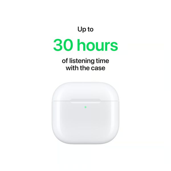 ყურსასმენი Apple AirPods 4 W/O A.N.C. (MXP63ZE/A)