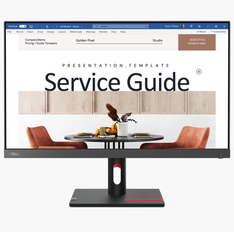 მონიტორი Lenovo ThinkVision S24i-30 (63DEKAT3EU) FLAT Monitor 23.8", FHD 1920x1080, IPS, 100Hz, 4ms, 16:9, 1300:1, 1x HDMI, 1x VGA, VESA mount 100 x 100 mm, 2YrW