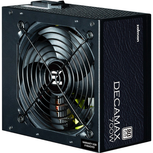 კვების ბლოკი Zalman PSU Decamax  (700W) 85%, 80 Plus, 120мм, 1xMB 24pin(20+4), 1xCPU 8(4+4)+4pin, 3xMolex, 6xSATA, 4xPCIe 8pin(6+2) (ZM700-LX3)
