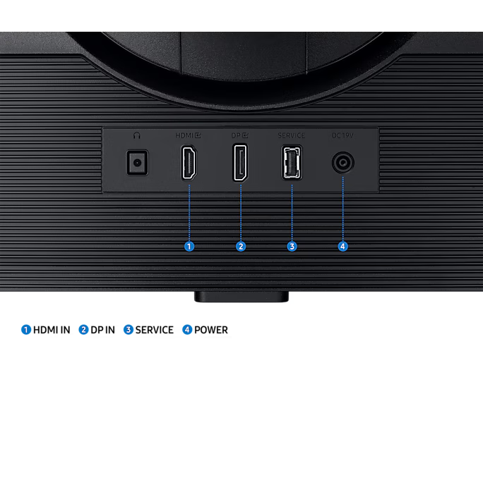 მონიტორი  Samsung Odyssey G5 LS32DG502EIXCI QHD 2560x1440@180H, IPS, LED, 1000:1, 350C/m2, 178°/178°, DisplayPort 1.2, HDMI 2.0, AMD FreeSync, VESA DisplayHDR 400 180 Hz and 1 ms (GtG)