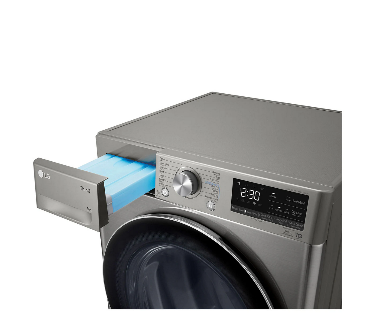 Dryer/ საშრობი LG RH90V5PVTN.BPTPMEA - 9 KG, Dual Inverter, Heat Pump Dryer ThinQ, Remote Control,WHITE