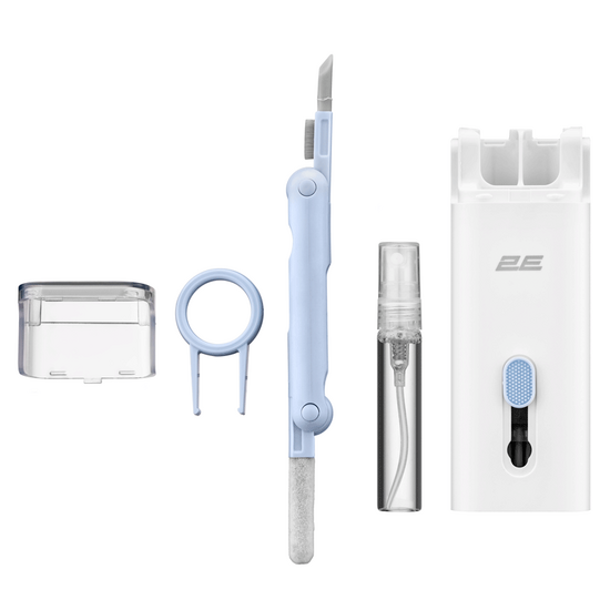 გასაწმენდი ნაკრები Cleaning Kit 2E 7in1, white/blue (2E-SK7IN1)