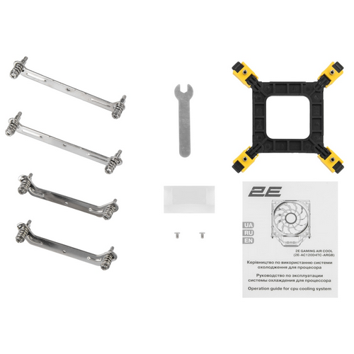 პროცესორის ქულერი 2E GAMING CPU cooler Air Cool AC120D4TC-ARGB, LGA1700, 1366, 1200, 115x, AM5, AM4, FM2, FM1, (2E-AC120D4TC-ARGB)