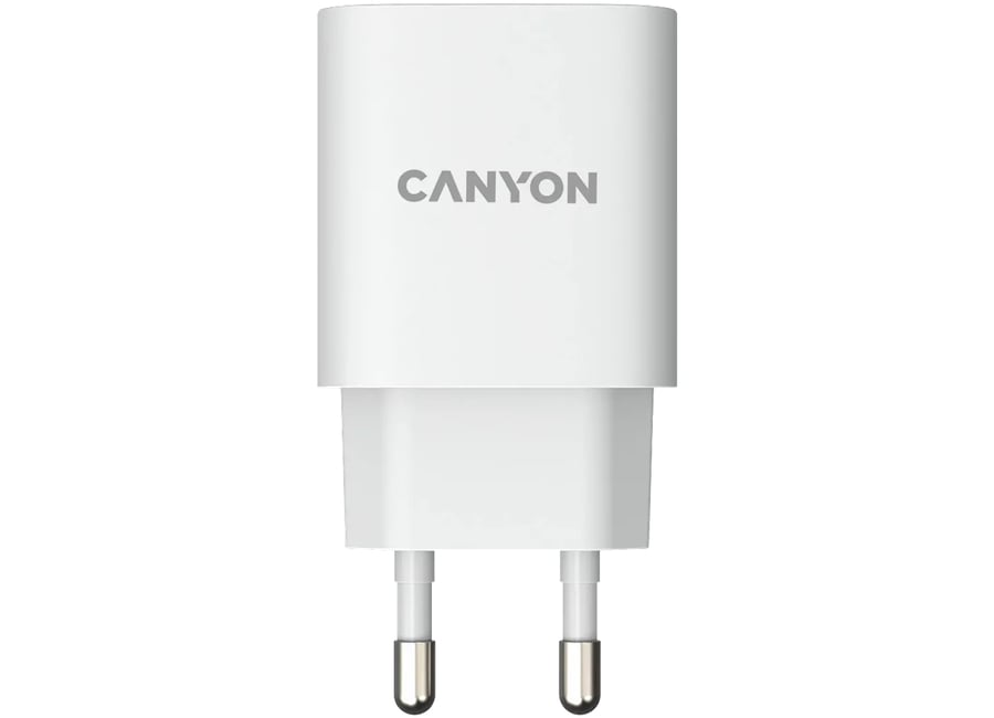 დამტენი  Canyon 20W wall charger CNE-CHA20W02 USB-C White