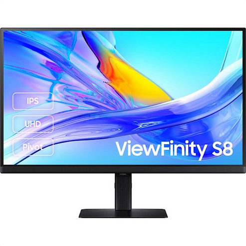 მონიტორი Samsung ViewFinity S8 27" 4K 3840 x 2160 (LS27D804UAIXCI)