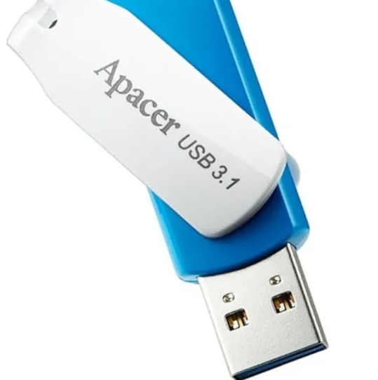USB ფლეშ მეხსიერება Flash Apacer USB 3.2 Gen1 AH357 128GB Blue (AP128GAH357U-1)