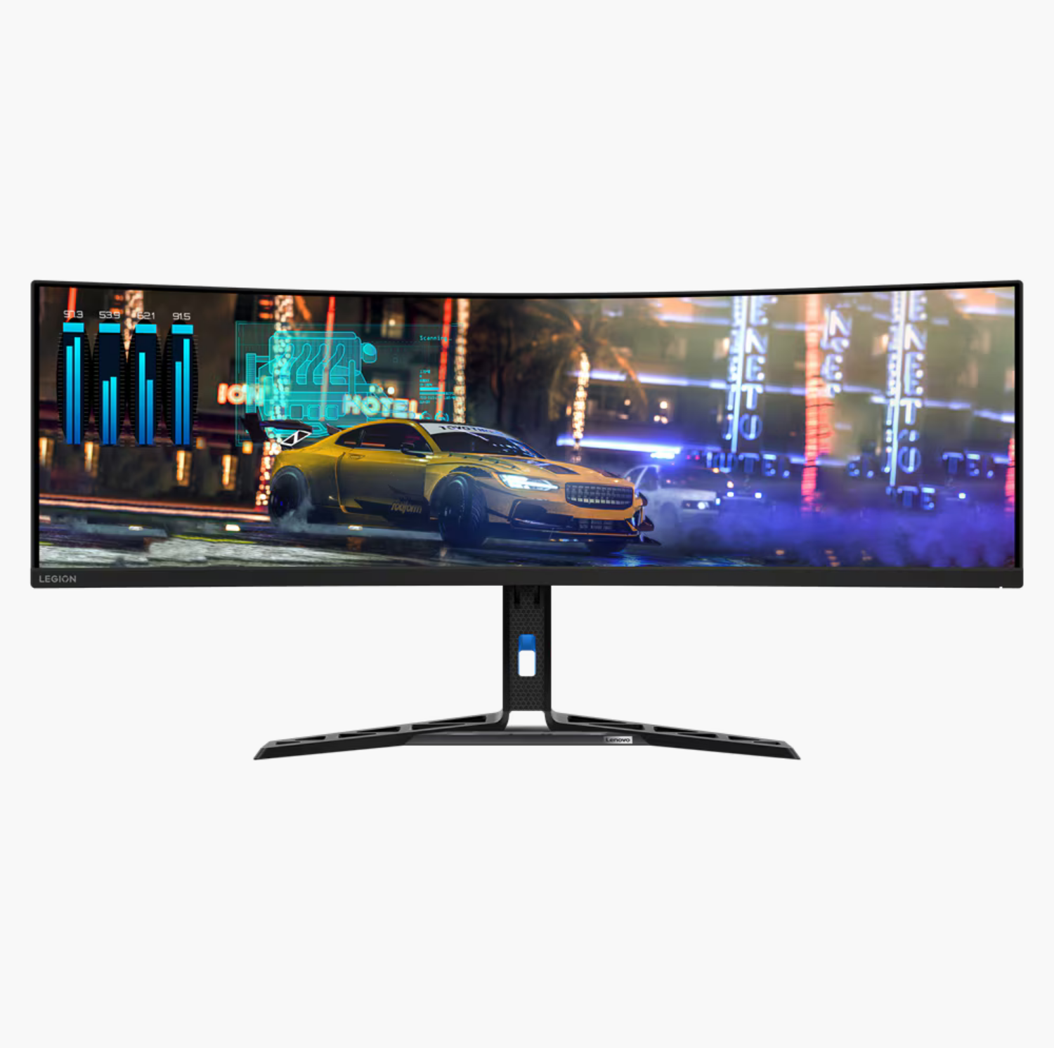 გეიმინგ მონიტორი Lenovo Gaming Monitor Legion R45w-30 (67B1GAC3EU) Curved | 44.5", 5120x1440 32:9, VA, 450 cd/m², 3000:1, 165Hz / 170Hz (Overclock) | 3Wx2, 99% sRGB, 90% DCI-P3, Tilt, Swivel, Height Adjust Stand | 3YrW