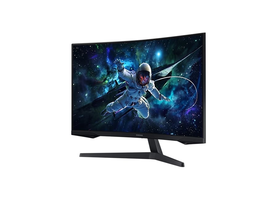 Gaming მონიტორი Samsung 32" LS32CG550EIXCI Odyssey G55C 32", VA, 2560x1440 (Quad HD), curved, 1 ms, 165 Hz, AMD FreeSync, 300 cd/m2, 178°/178°, HDMI, DisplayPort, black