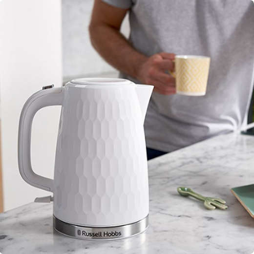 ელექტრო ჩაიდანი Russell Hobbs  26050-70/RH Honeycomb Kettle White (26050-70/RH)