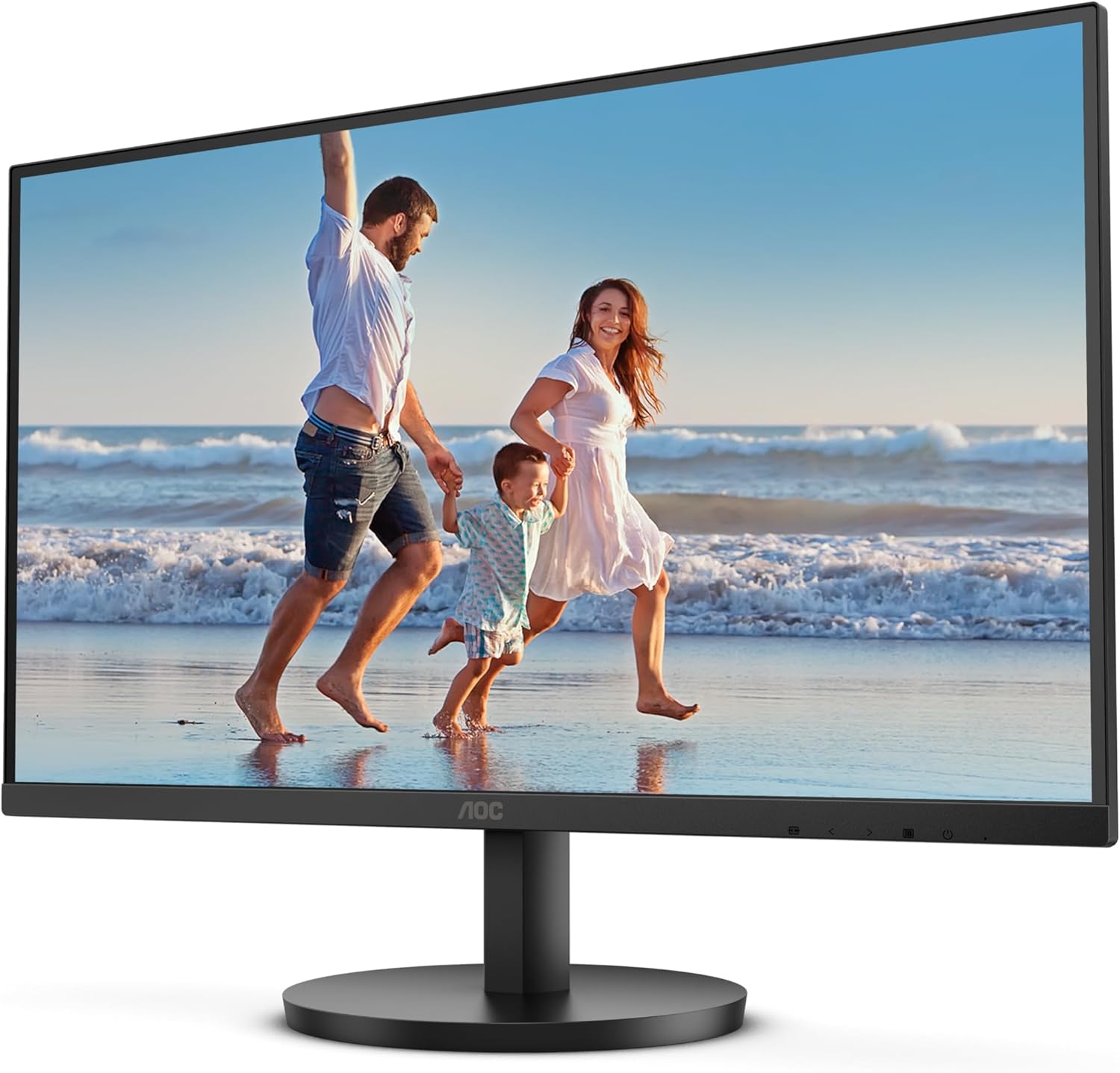 მონიტორი AOC Q27B3MA - 27 inch QHD Monitor, VA, 75Hz, 4ms, Flicker free, Speakers, Low Blue light, Vesa 100 x 100, Tilt (2560 x 1440 @ 75Hz, 250 cd/m², HDMI 1.4 / DP 1.2), Black